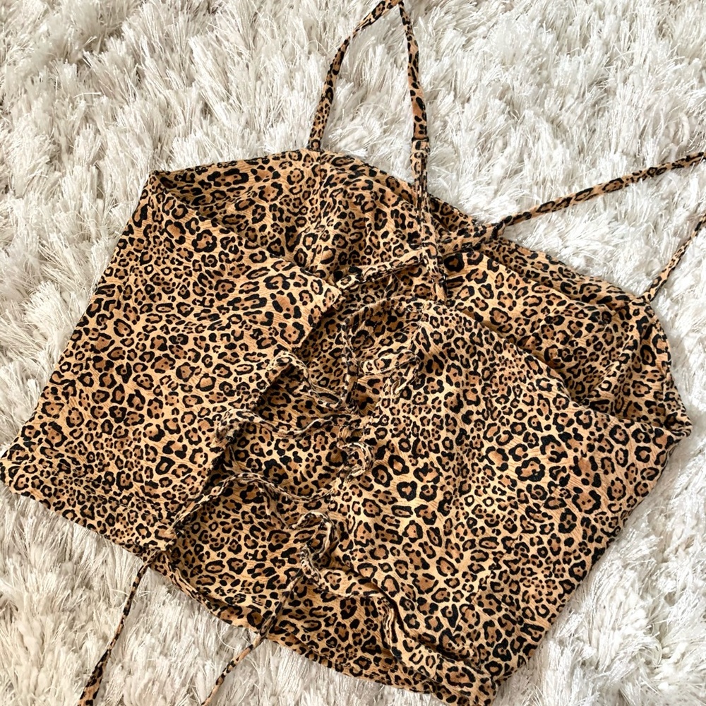 Urban Outfitters lace up crop top